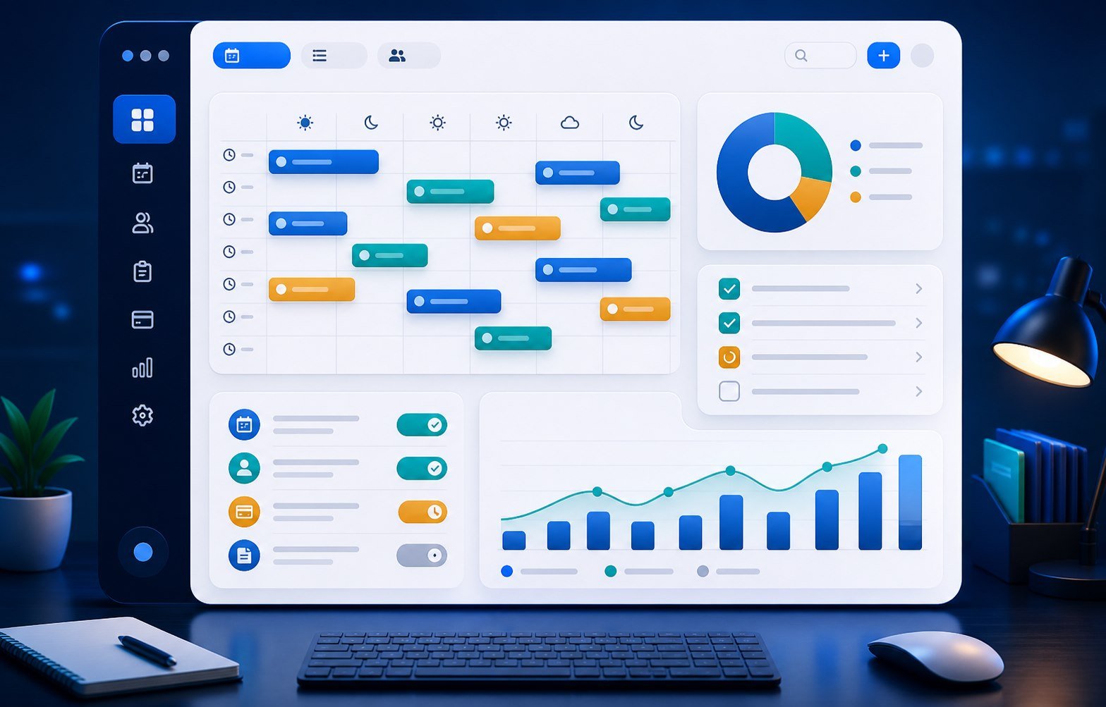 Scheduling & Payments System visual example